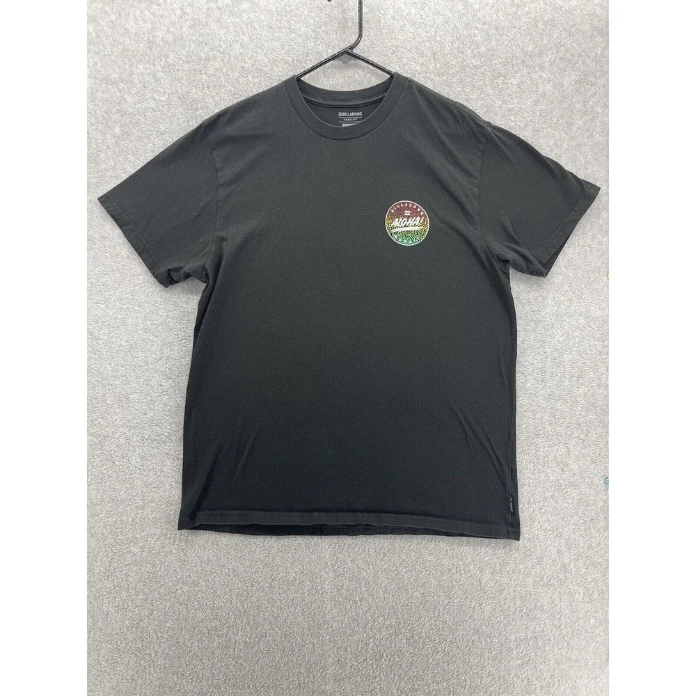 Billabong Kids Shirt Solid Black Short Sleeve Size XL Cotton Aloha Surfer - Picture 9 of 9